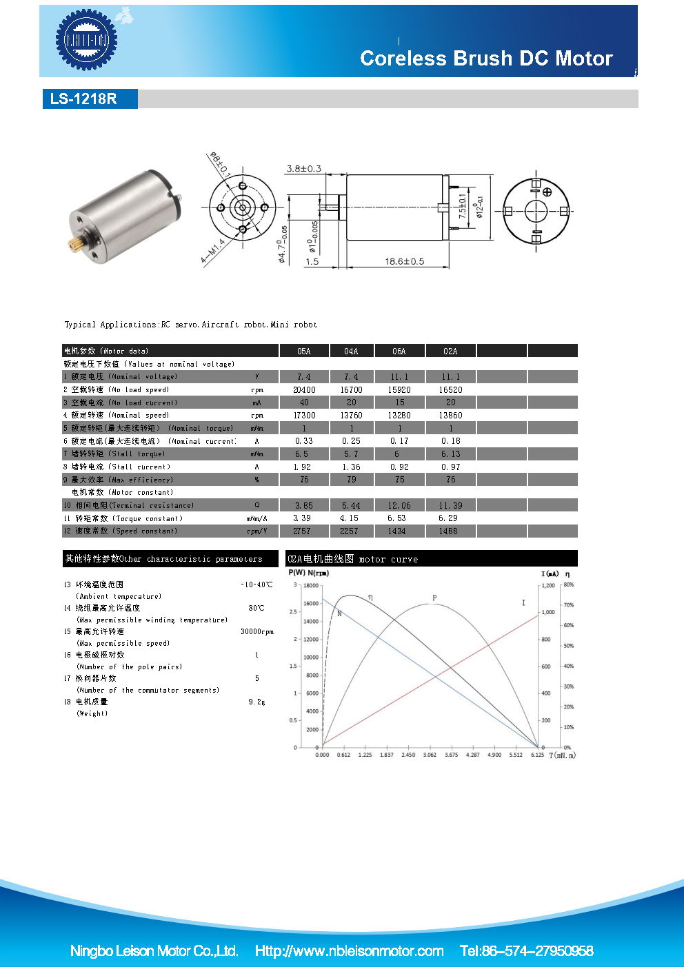 Ls R Coreless Brush Dc Motor Ningbo Leison Motor Co Ltd