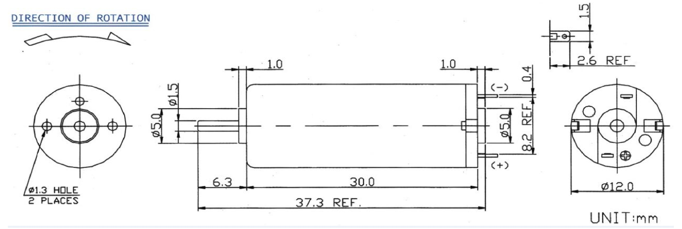 RF-1230 Dc Motor -NINGBO LEISON MOTOR CO LTD