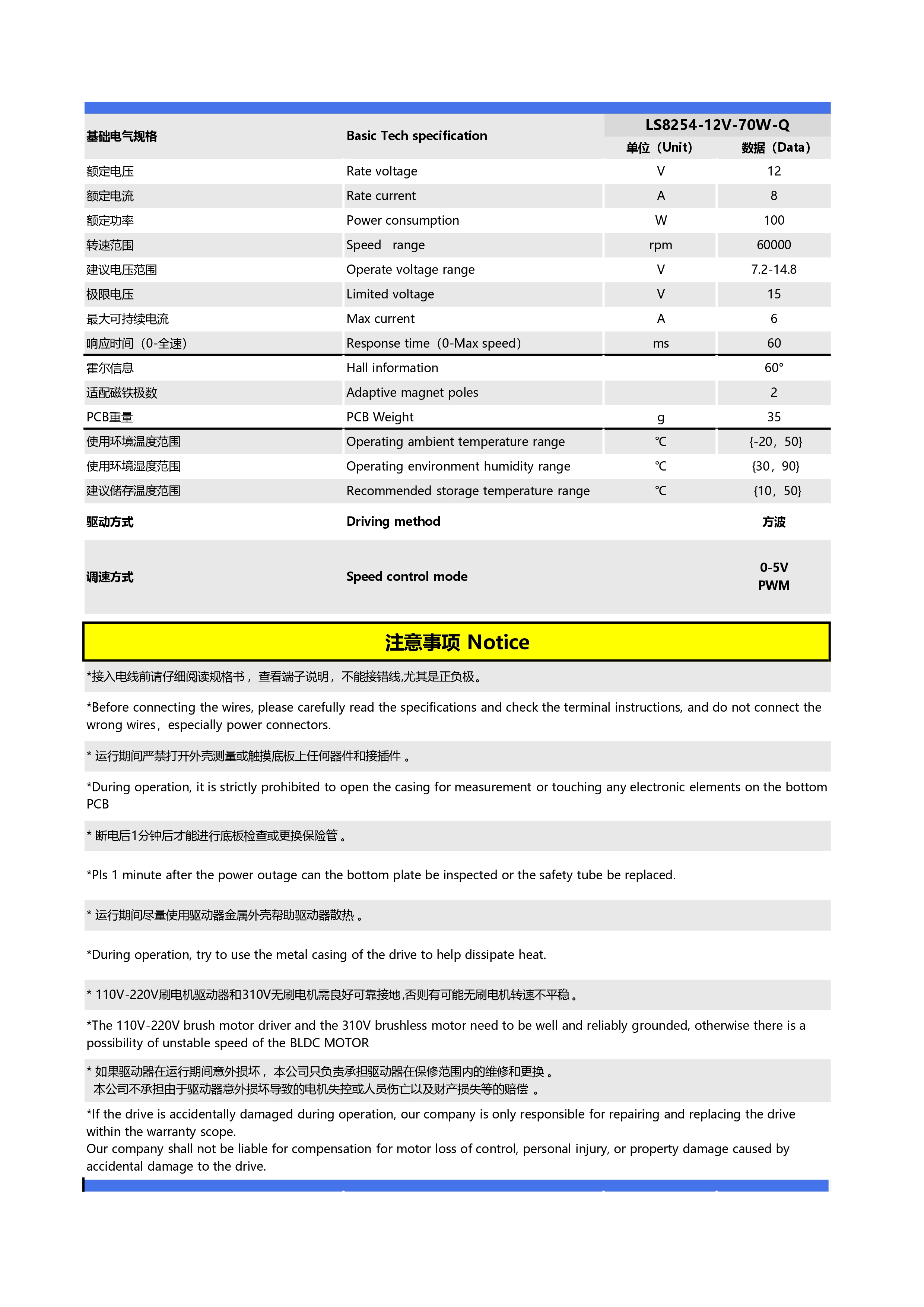 12V-70W方波60&deg;霍尔无刷驱动器说明书 _page-0002